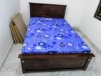 New Teak 72x48 Box Bed With Double Layer Mattresses