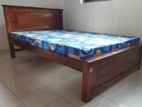New Teak 72X48 Double Box Bed With Layer Mattresses