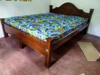 New Teak 72x60 Queen Arch Bed With Arpico Hybrid Mattresses