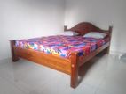 New Teak 72X60 Queen Arch Bed With DL Mattress