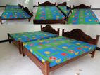 New Teak 72x60 Queen Arch Bed With Double Layer