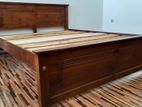 New Teak 72x60 Queen Box Bed 001