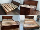 New Teak 72x60 Queen Box Bed