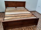 New Teak 72x60 Queen Box Bed