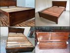 New Teak 72x60 Queen Box Bed