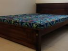 New Teak 72X60 Queen Box Bed With Arpico Hybrid Mattresses