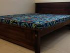 New Teak 72X60 Queen Box Bed With Arpico Hybrid Mattresses