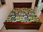 New Teak 72X60 Queen Box Bed with DL Mattress
