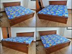 New Teak 72X72 Box Bed With king Star DL Mattress - 001