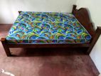 New Teak 72x72 King Arch Bed With Arpico Hybrid Mattresses