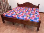 New Teak 72X72 King Arch Bed With Double Layer Mattresses 0826