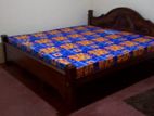 New Teak 72x72 King Arch Bed With Double Layer Mattresses