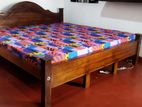 New Teak 72x72 King Arch Bed With Double Layer Mattresses