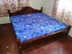 New Teak 72x72 King Arch Bed with Double Layer Mattresses