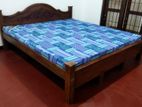 New Teak 72x72 King Arch Bed with Double Layer Mattresses