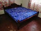 New Teak 72x72 King Arch Bed With Double Layer Mattresses