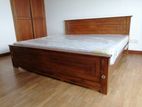 New Teak 72x72 King Box Bed With Arpico Flexifoam 7" Spring Mattresses