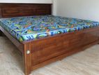 New Teak 72x72 King Box Bed with Arpico Hybrid Mattresses 007