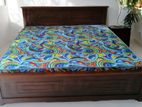 New Teak 72X72 King Box Bed With Arpico Hybrid Mattresses