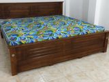 New Teak 72x72 King Box Bed with Arpico Hybrid Mattresses