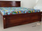 New Teak 72x72 King Box Bed With Arpico Hybrid Mattresses
