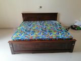 New Teak 72x72 King Box Bed With Arpico Hybrid Mattresses