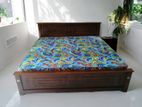 New Teak 72x72 King Box Bed With Arpico Hybrid Mattresses