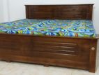 New Teak 72x72 King Box Bed With Arpico Hybrid Mattresses