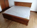 New Teak 72x72 King Box Bed with Arpico Spring Mattresses 7 "