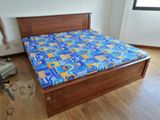 New Teak 72X72 King Box Bed With Double Layer Mattress - N01
