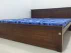 New Teak 72X72 King Box Bed With Double Layer Mattresses 124