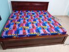 New Teak 72x72 King Box Bed with Double Layer Mattresses