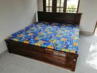 New Teak 72x72 King Box Bed with Double Layer Mattresses