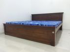 New Teak 72x72 King Box Bed With Double Layer Mattresses