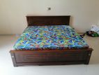 New Teak 72x72 King Box Bed With Double Layer Mattresses