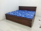 New Teak 72x72 King Box Bed With Double Layer Mattresses