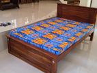 New Teak Box Bed 6*4 with Mattress