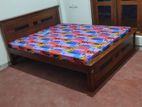 New Teak Box Bed 6*5 & Hybrid Mattress