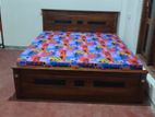 New Teak Box Bed 6*5 & Hybrid Mattress