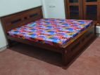 New Teak Box Bed 6*5 & Hybrid Mettrass