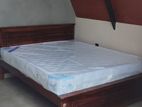 New Teak Box Bed 6*5 Spring Mattress