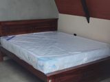 New Teak Box Bed 6*5 Spring Mattress