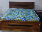 New Teak Box Bed 6*5 with Hybrid Mattress