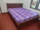 New Teak Box Bed 6*5 with Hybrid Mattress