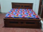 New Teak Box Bed 6*5 with Hybrid Mattress