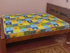 New Teak Box Bed 6*5 with Hybrid Mattress