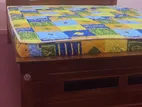 new teak box bed 6*5 with hybrid mettrass