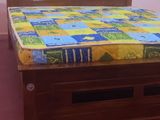 New teak box bed 6*5 with hybrid mettrass