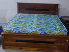 New Teak Box Bed 6*5 with Hybrid Mettress