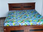 New Teak Box Bed 6*5 with Mattress